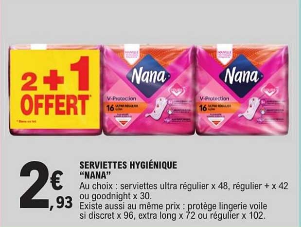 Serviettes hygiéniques "Nana"