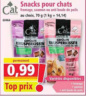 Snacks pour chats
