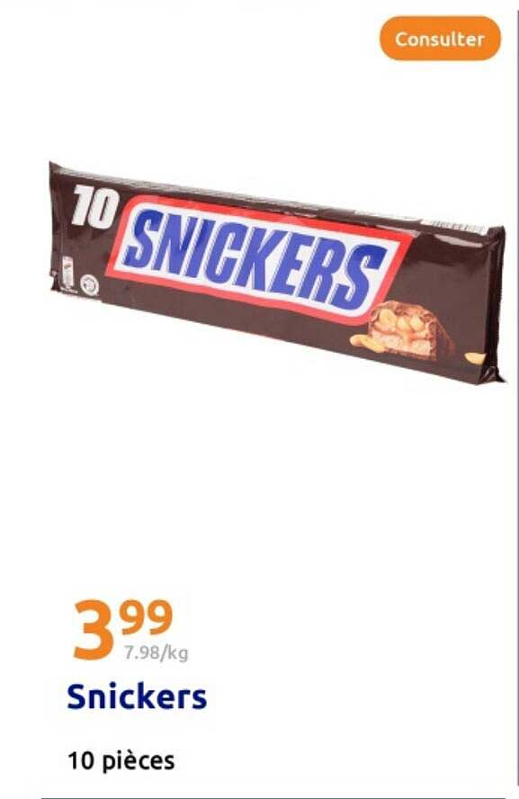 Snickers - 10 pièces