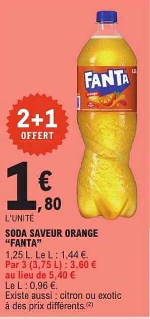 SODA SAVEUR ORANGE “FANTA”