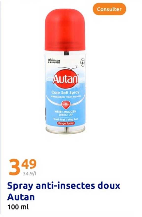 Spray anti-insectes doux Autan 100 ml