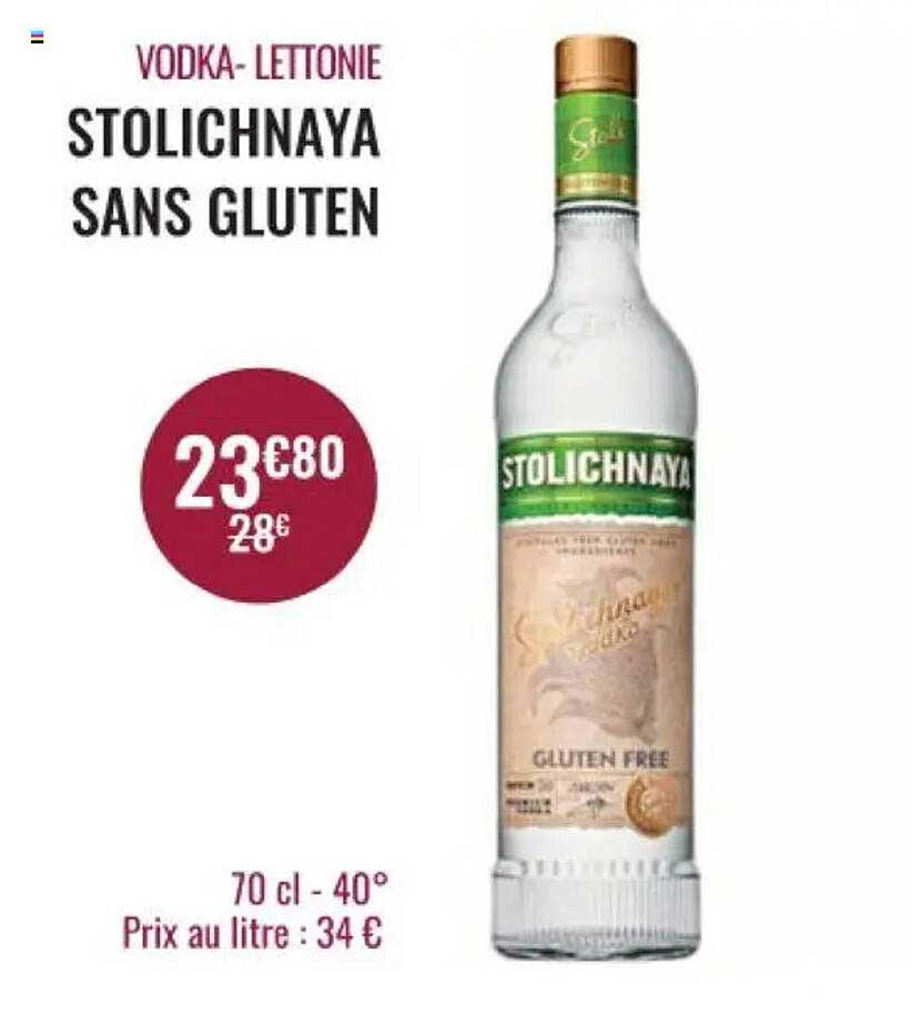 STOLICHNAYA SANS GLUTEN