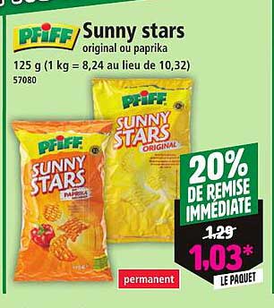 Sunny stars original ou paprika