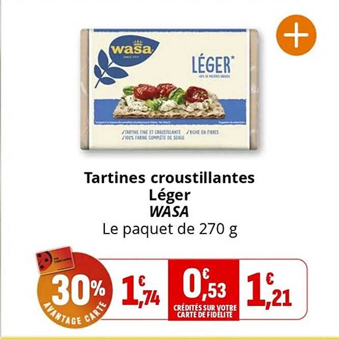 Tartines croustillantes Léger WASA