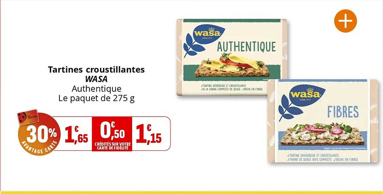 Tartines croustillantes WASA Authentique
