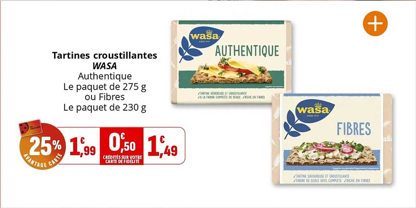 Tartines croustillantes WASA