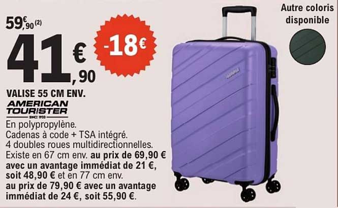 VALISE 55 CM ENV. AMERICAN TOURISTER