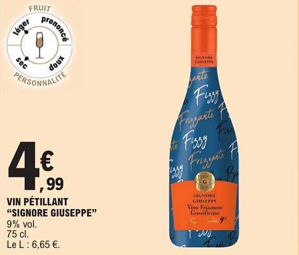 VIN PÉTILLANT "SIGNORE GIUSEPPE"
