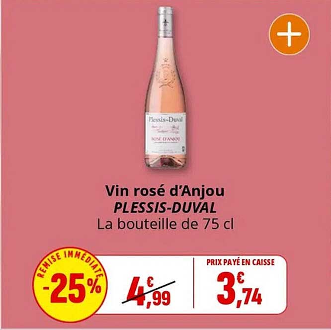 Vin rosé d'Anjou PLESSIS-DUVAL