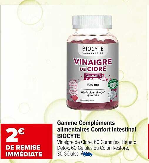 Vinaigre de Cidre Gummies 500 mg - BIocyte