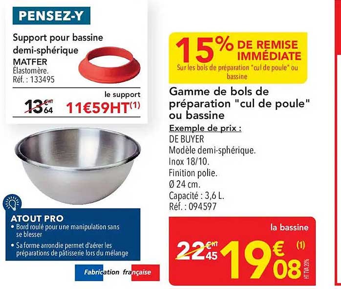 15% DE REMISE IMMÉDIATE
