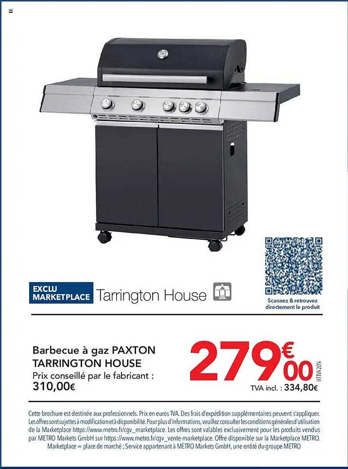 Barbecue à gaz PAXTON TARRINGTON HOUSE