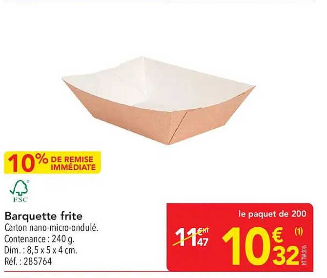 Barquette frite