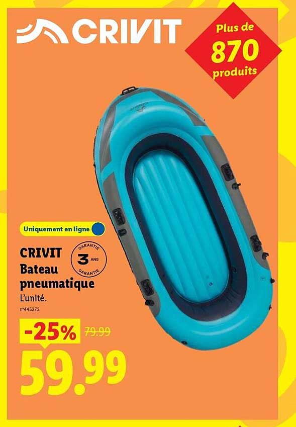 CRIVIT Bateau pneumatique
