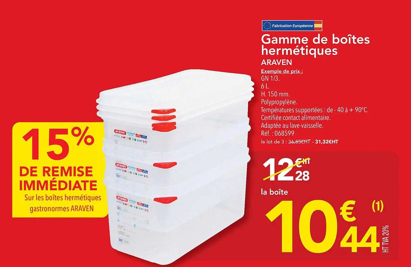 Gamme de boîtes hermétiques ARAVEN