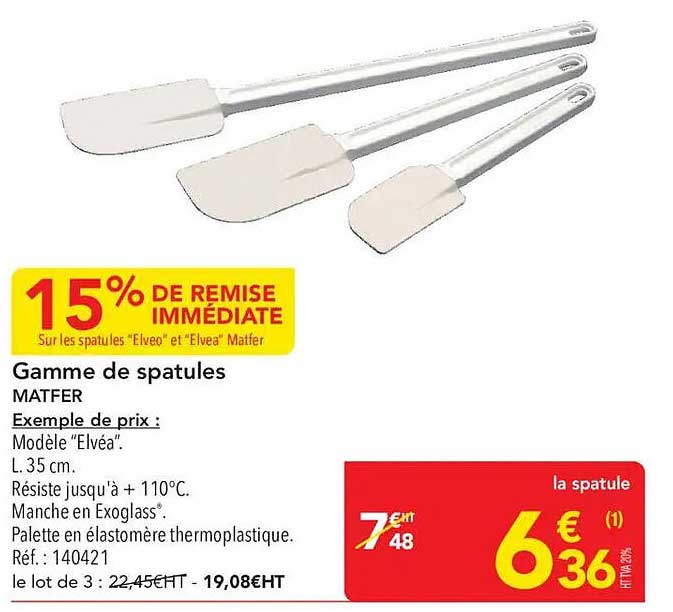 Gamme de spatules MATFER