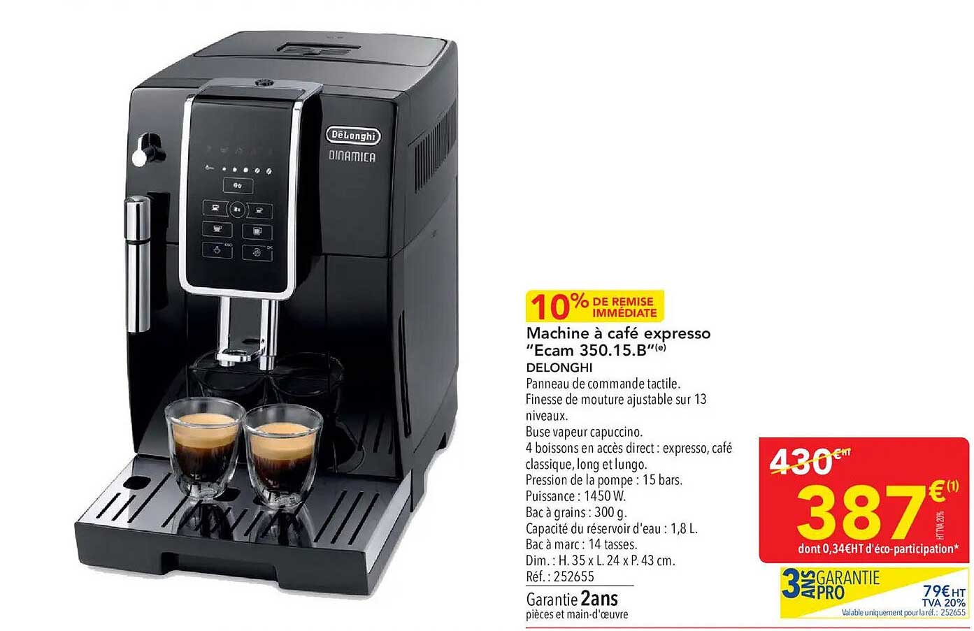 Machine à café expresso “Ecam 350.15.B”