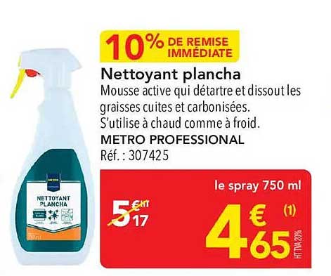 Nettoyant plancha