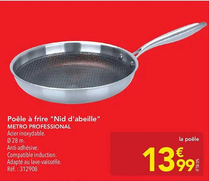 Poêle à frire "Nid d'abeille" METRO PROFESSIONAL
