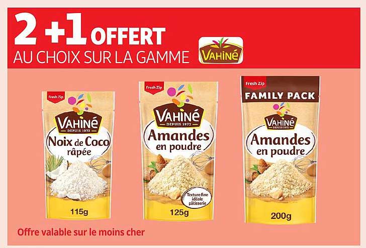 2 + 1 OFFERT AU CHOIX SUR LA GAMME