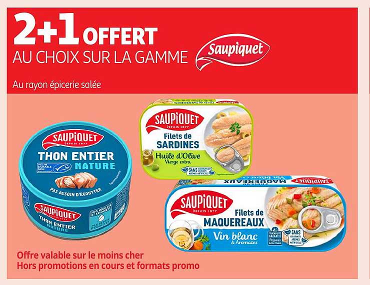 2+1 OFFERT AU CHOIX SUR LA GAMME
