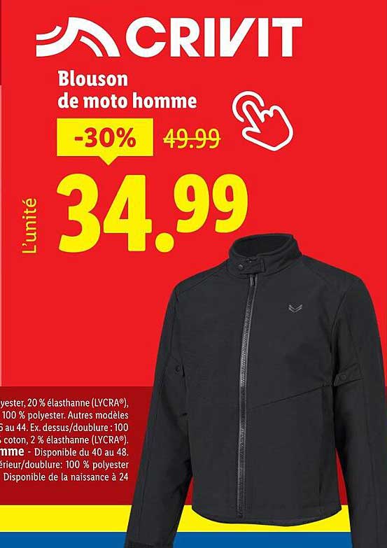 Blouson de moto homme