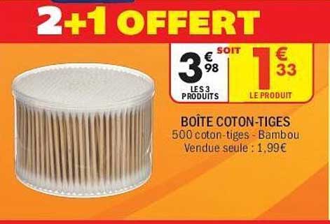 BOÎTE COTON-TIGES