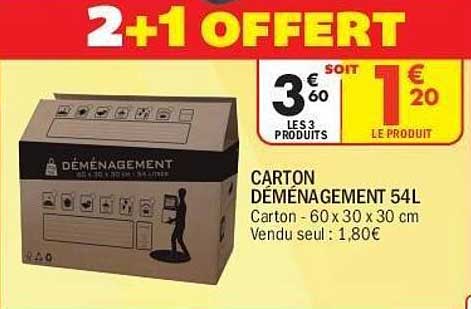 CARTON DÉMÉNAGEMENT 54L