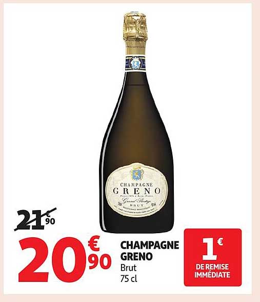 CHAMPAGNE GRENO Brut 75 cl