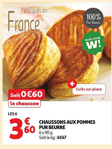 CHAUSSONS AUX POMMES PUR BEURRE