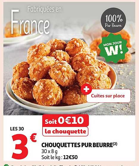 CHOQUETTES PUR BEURRE