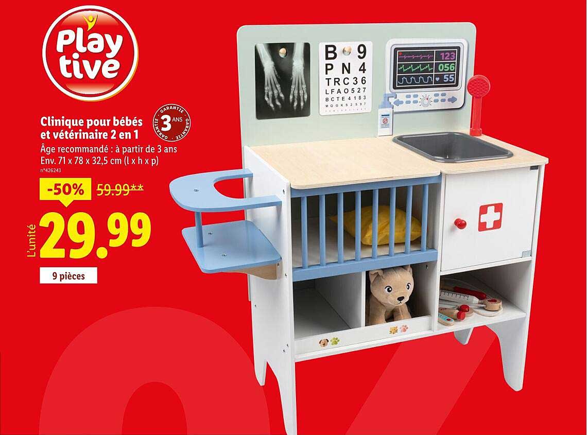 Clinique pour bébés et vétérinaire 2 en 1