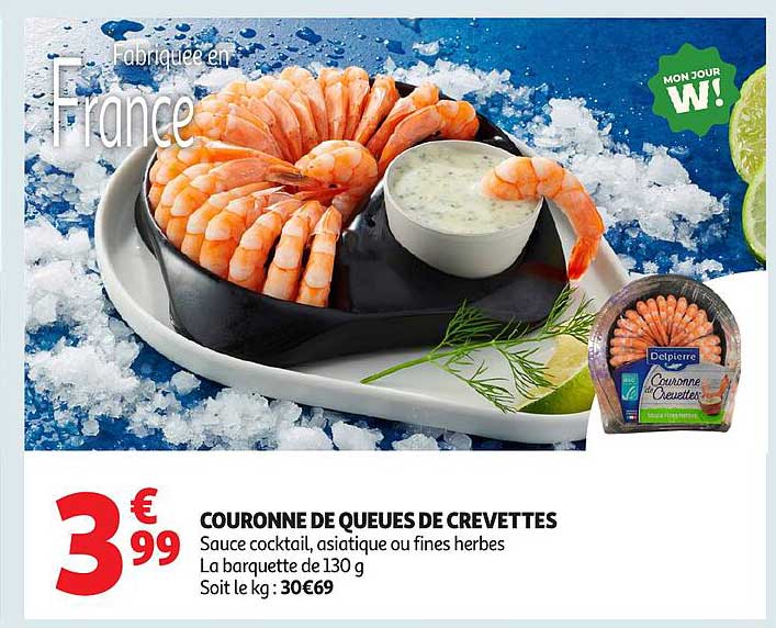 COURONNE DE QUEUES DE CREVETTES