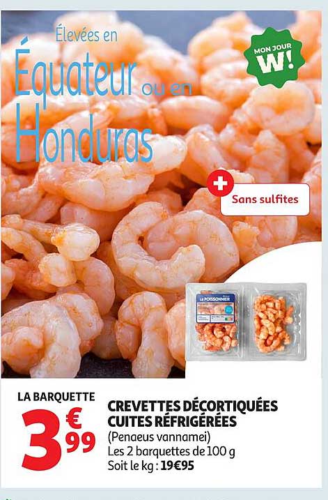 CREVETTES DÉCORTIQUÉES CUITES RÉFRIGÉRÉES