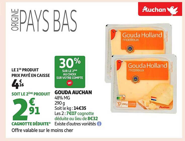 Gouda Auchan 290 g