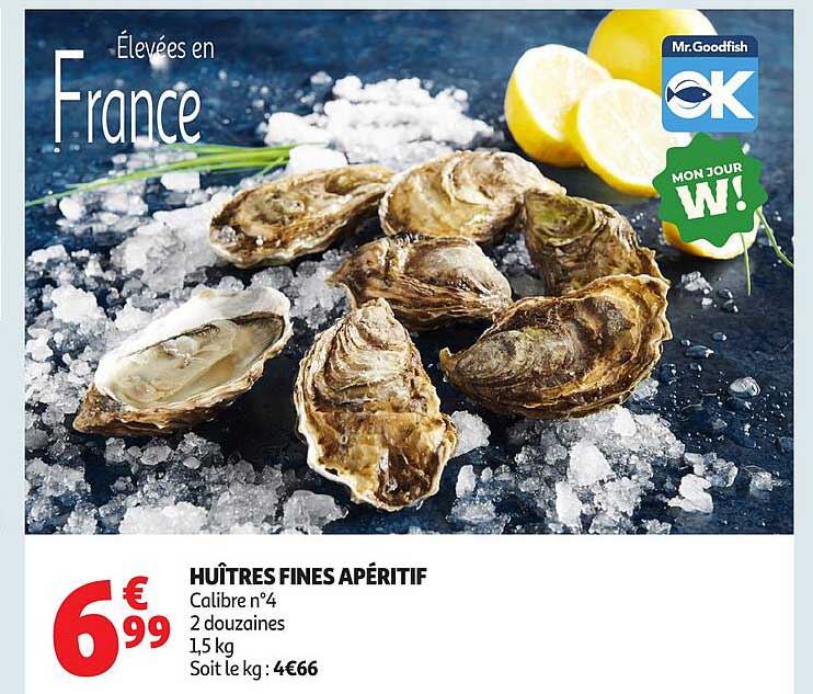 HUÎTRES FINES APÉRITIF
