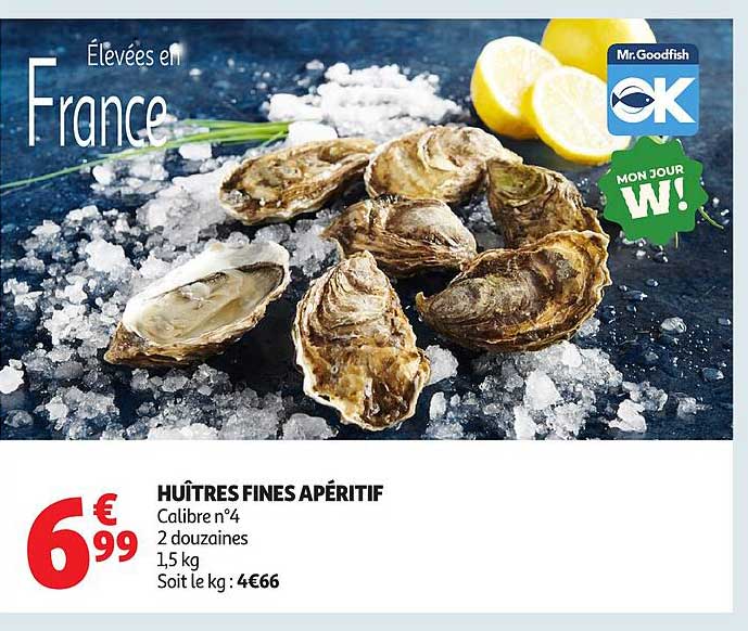 HUITRES FINES APÉRITIF