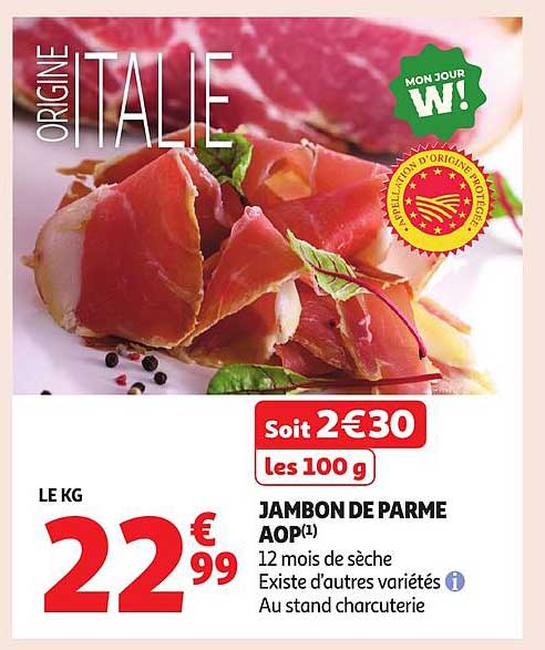 JAMBON DE PARME AOP