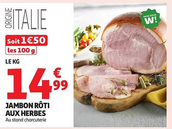 JAMBON RÔTI AUX HERBES