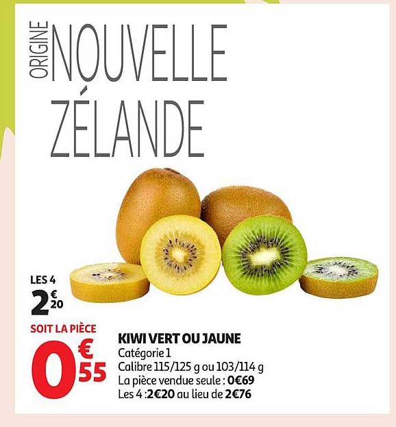 KIWI VERT OU JAUNE