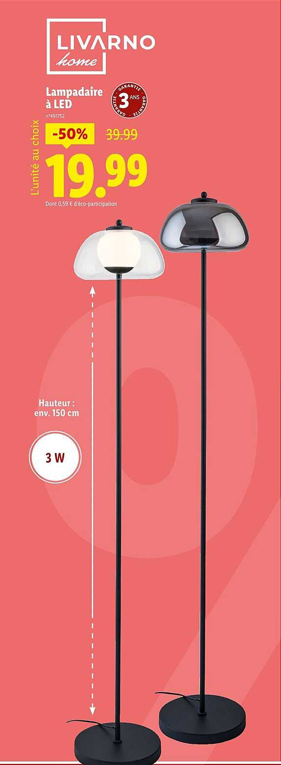 Lampadaire à LED