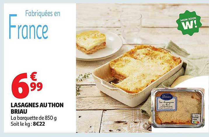 LASAGNES AU THON BRIAU