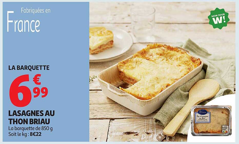 LASAGNES AU THON BRIAU