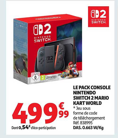 LE PACK CONSOLE NINTENDO SWITCH 2 MARIO KART WORLD