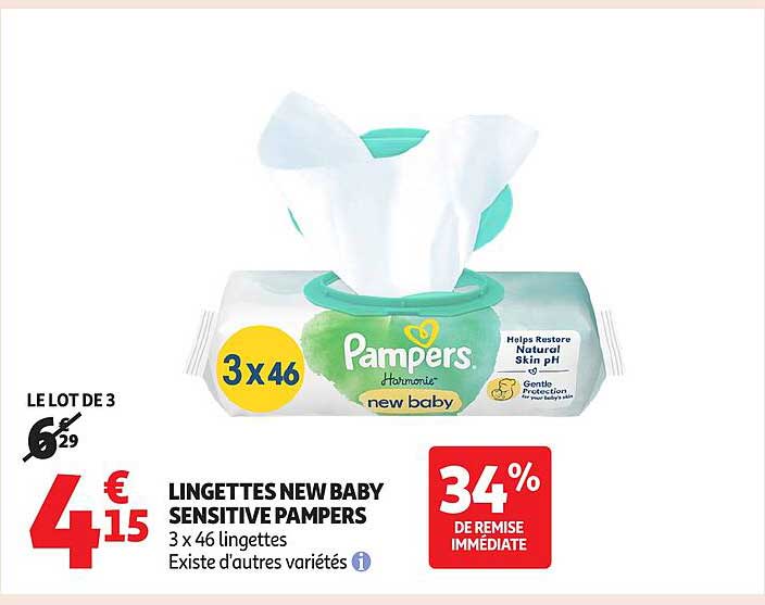 LINGETTES NEW BABY SENSITIVE PAMPERS