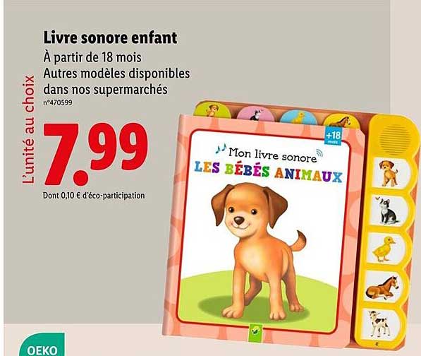 Livre sonore enfant