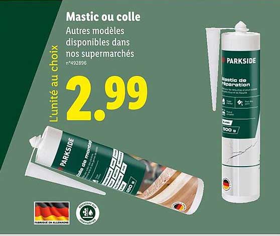 Mastic ou colle