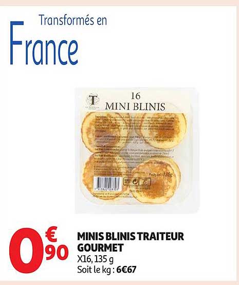 MINIS BLINIS TRAITEUR GOURMET