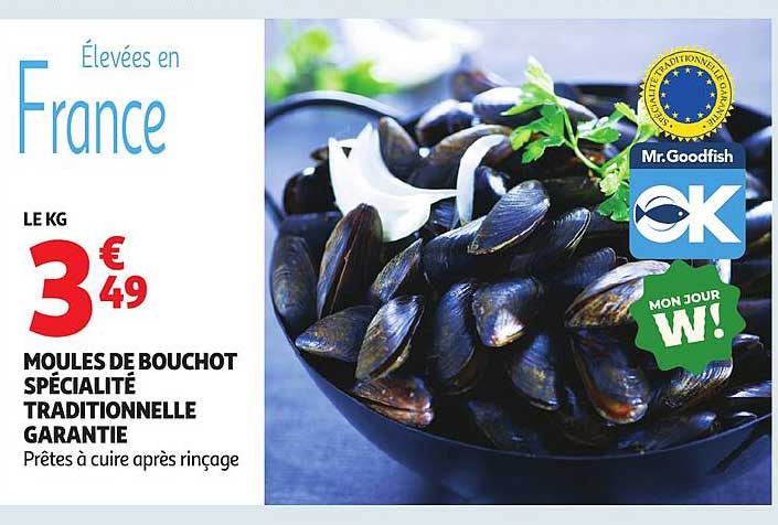 MOULES DE BOUCHOT SPÉCIALITÉ TRADITIONNELLE GARANTIE