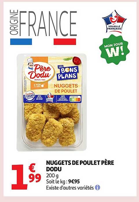 NUGGETS DE POULET PÈRE DODU